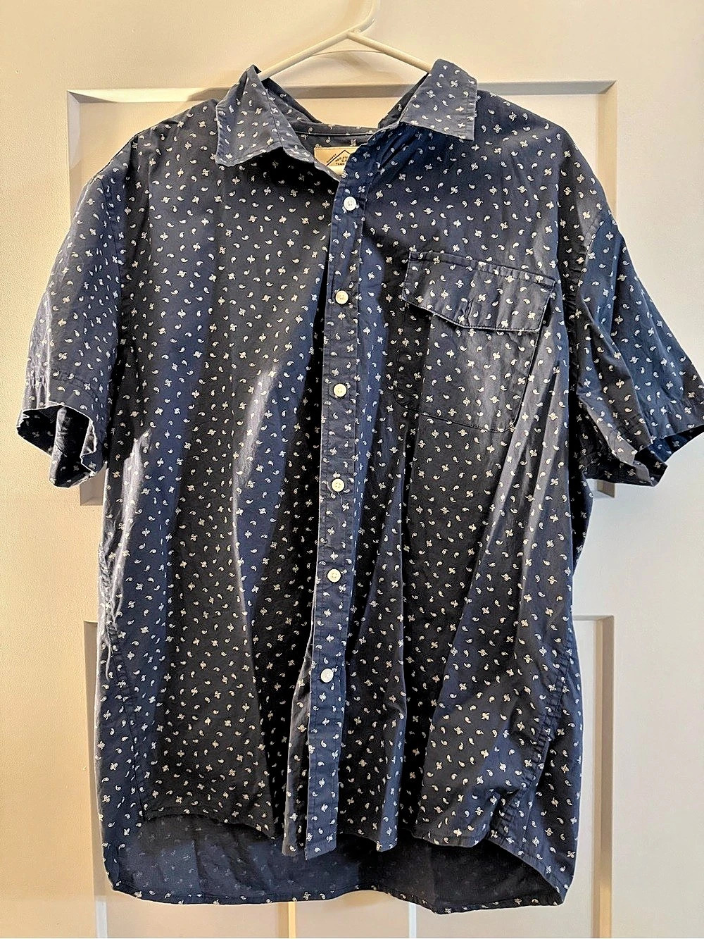 St. John's Bay Paisley Short Sleeve Shirt